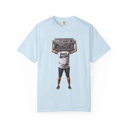 Bass Head Retro Boombox Tee — Streetwear Music Graphic | Root to Peak