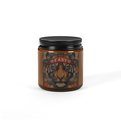 Tiger Easy Soy Candle — Vintage Floral Scented Home Gift | Root to Peak