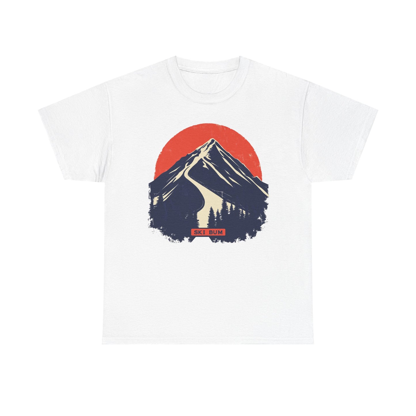 Ski Bum Mountain Graphic Tee — Skier Snow Lover Winter Gift | Root to Peak
