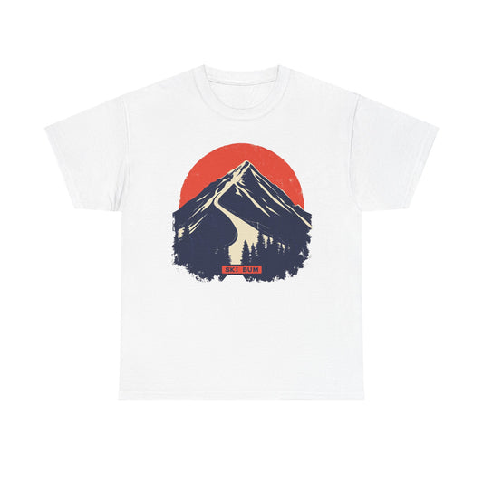 Ski Bum Mountain Graphic Tee — Skier Snow Lover Winter Gift | Root to Peak