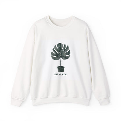 Leaf Me Alone Plant Crewneck — Funny Plant Lover Introvert | Root to Peak