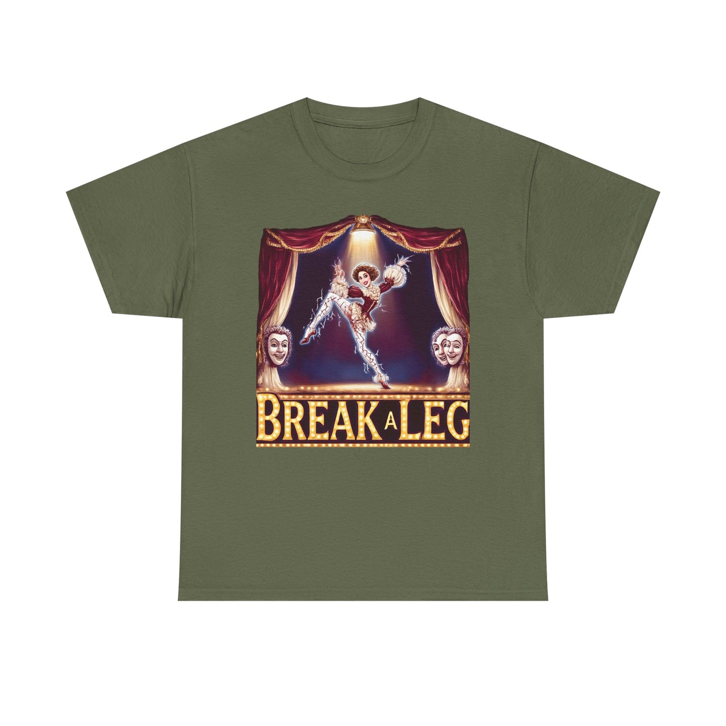 Break a Leg Theater T-Shirt — Drama Gift for Actors | Root to Peak