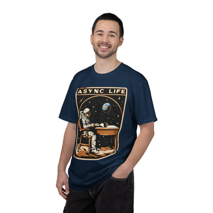 Async Life Astronaut Tee — Developer Space Graphic | Root to Peak