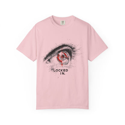 Locked In Eye Graphic Tee — Focus Mindset Athlete Gift | Root to Peak