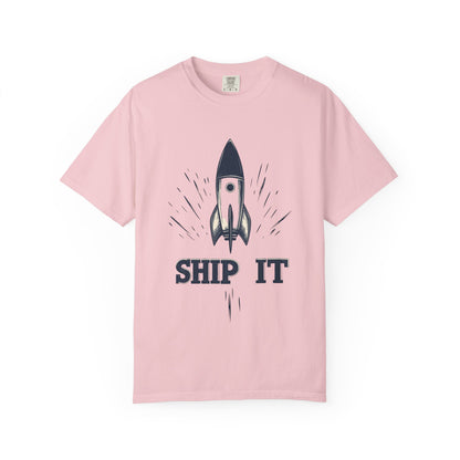 Ship It Rocket Tee — Funny Startup Developer Engineer | Root to Peak