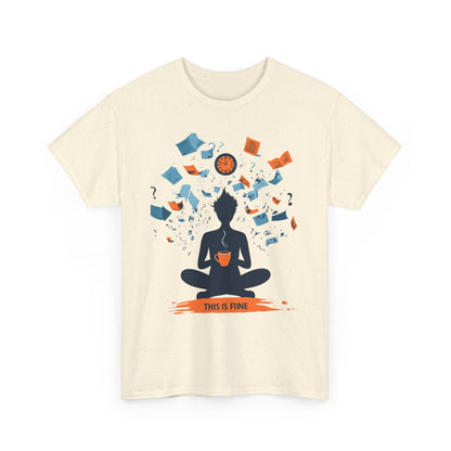 This Is Fine Graphic Tee — Funny Chaos Meme Internet Culture | Root to Peak