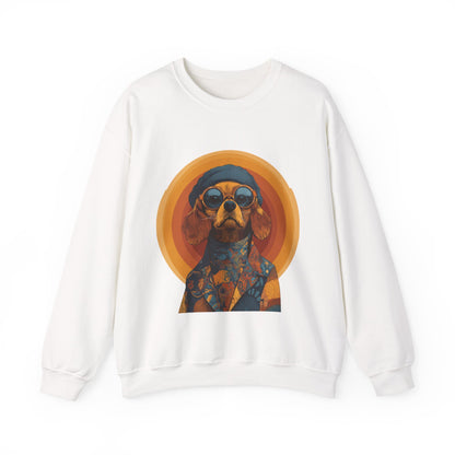 Retro Beagle Portrait Crewneck — Boho Dog Lover Gift | Root to Peak