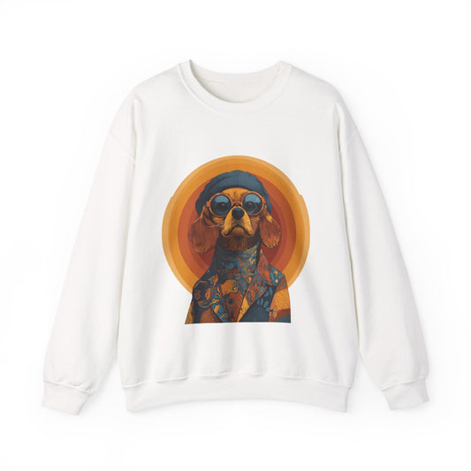 Retro Beagle Portrait Crewneck — Boho Dog Lover Gift | Root to Peak