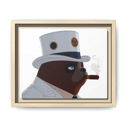 Dapper Bear Canvas Print — Funny Animal Portrait Wall Art | Root to Peak