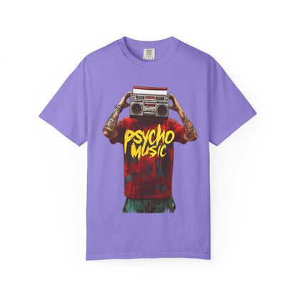 Psycho Music Boombox Tee — Retro Hip Hop Streetwear | Root to Peak