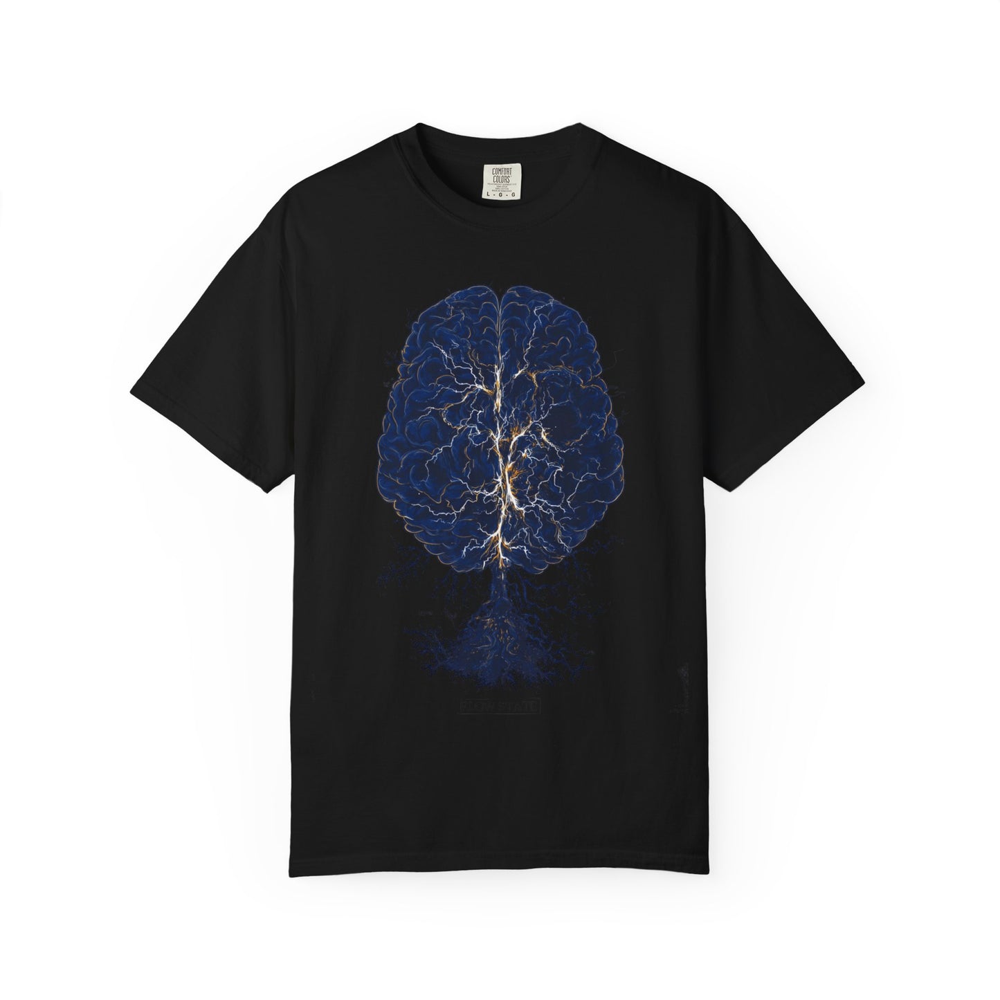 Flow State Brain Tree Tee — Neuroscience Focus Art | Root to Peak