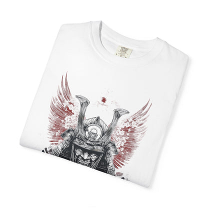 Samurai Helmet Art Tee — Vintage Japanese Warrior Graphic | Root to Peak