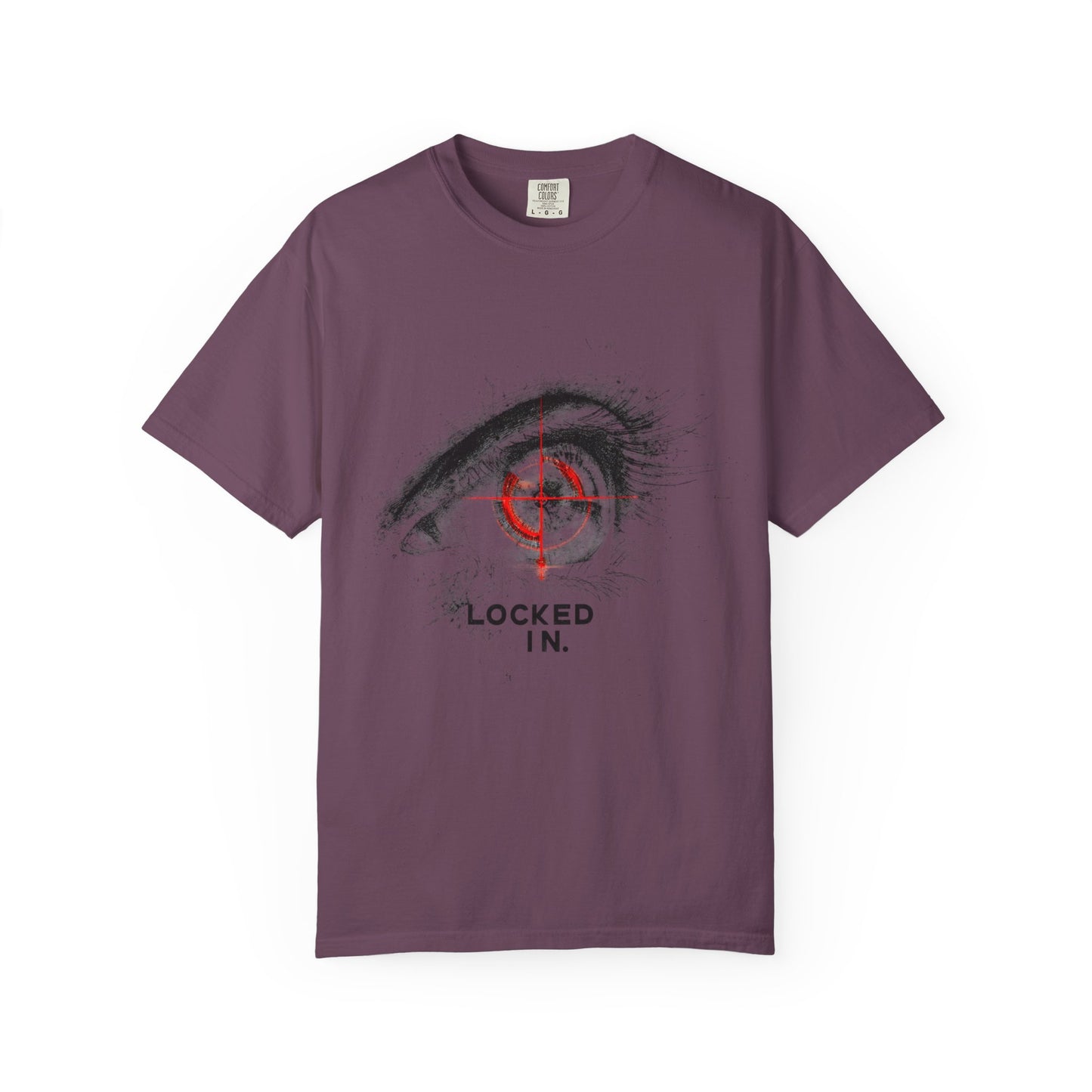 Locked In Eye Graphic Tee — Focus Mindset Athlete Gift | Root to Peak