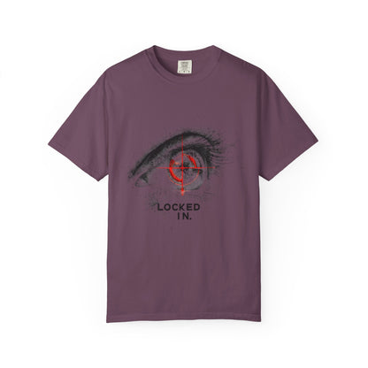 Locked In Eye Graphic Tee — Focus Mindset Athlete Gift | Root to Peak