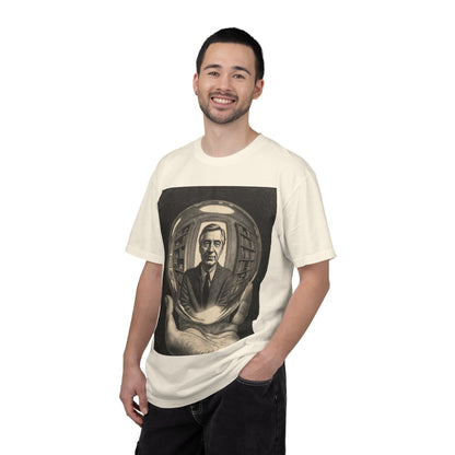 Surreal Sphere Garden Tee — Escher Art Optical Illusion | Root to Peak