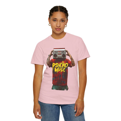 Psycho Music Boombox Tee — Retro Hip Hop Streetwear | Root to Peak