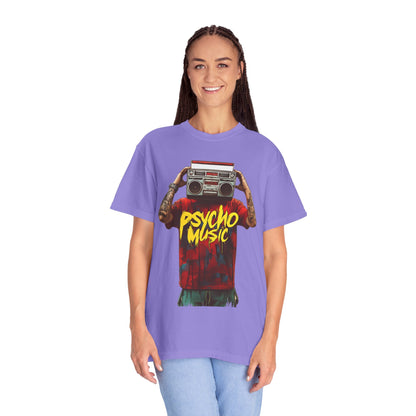 Psycho Music Boombox Tee — Retro Hip Hop Streetwear | Root to Peak