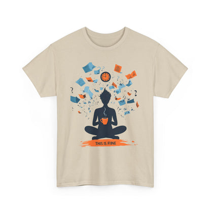 This Is Fine Graphic Tee — Funny Chaos Meme Internet Culture | Root to Peak