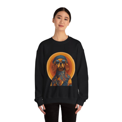 Retro Beagle Portrait Crewneck — Boho Dog Lover Gift | Root to Peak