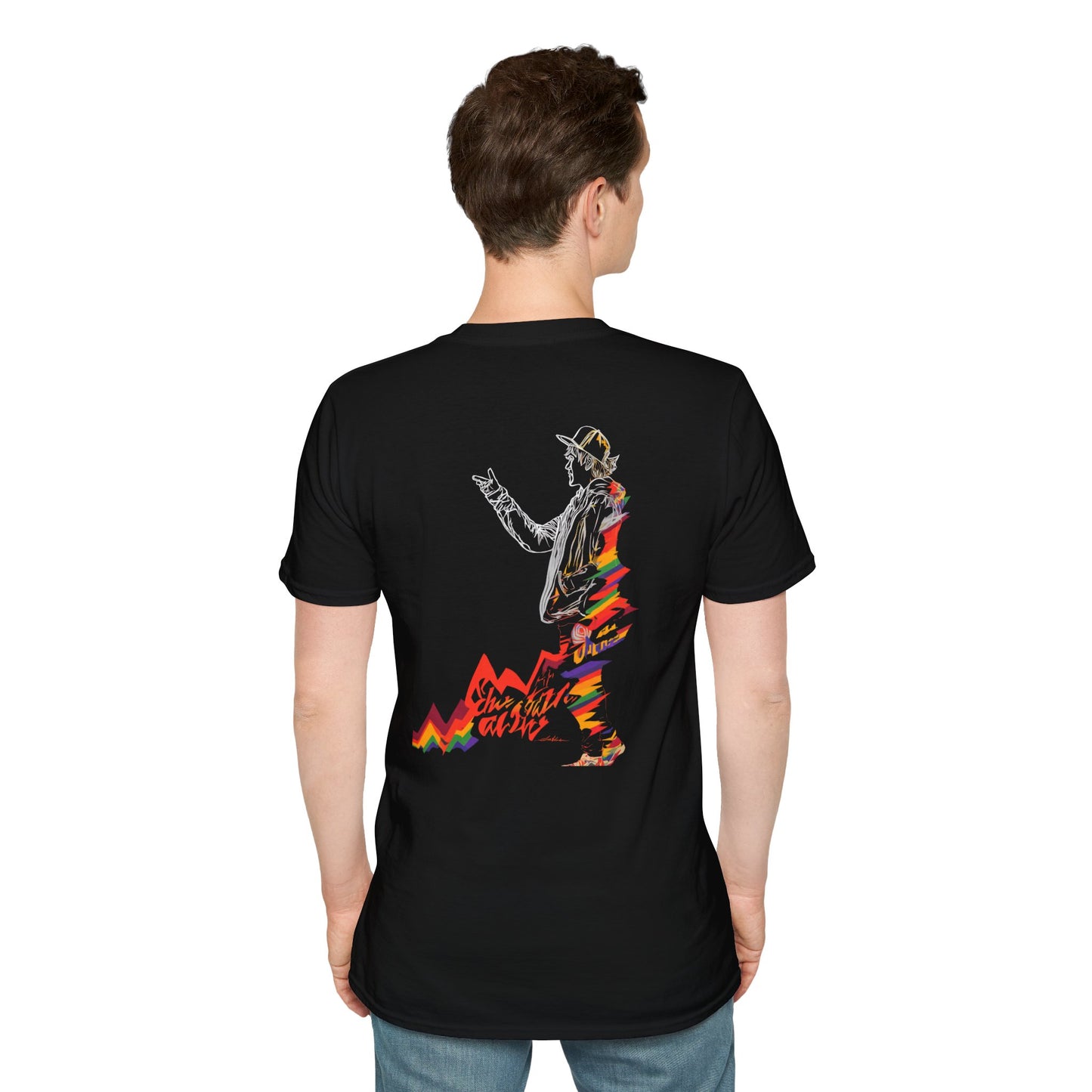 Stand Out Vaporwave Guitarist Tee — Retro Music Aesthetic | Root to Peak