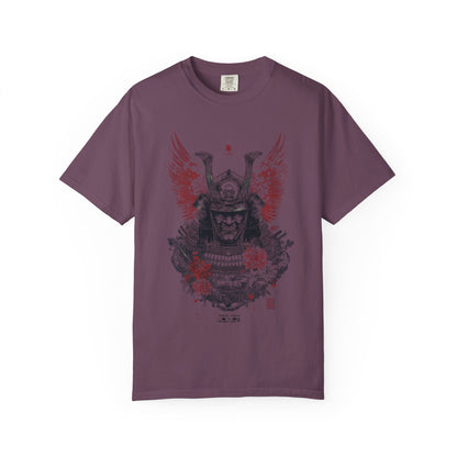Samurai Helmet Art Tee — Vintage Japanese Warrior Graphic | Root to Peak