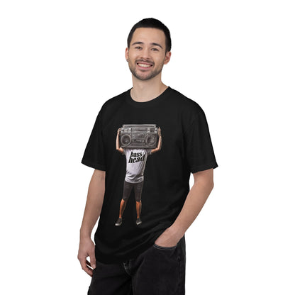 Bass Head Retro Boombox Tee — Streetwear Music Graphic | Root to Peak