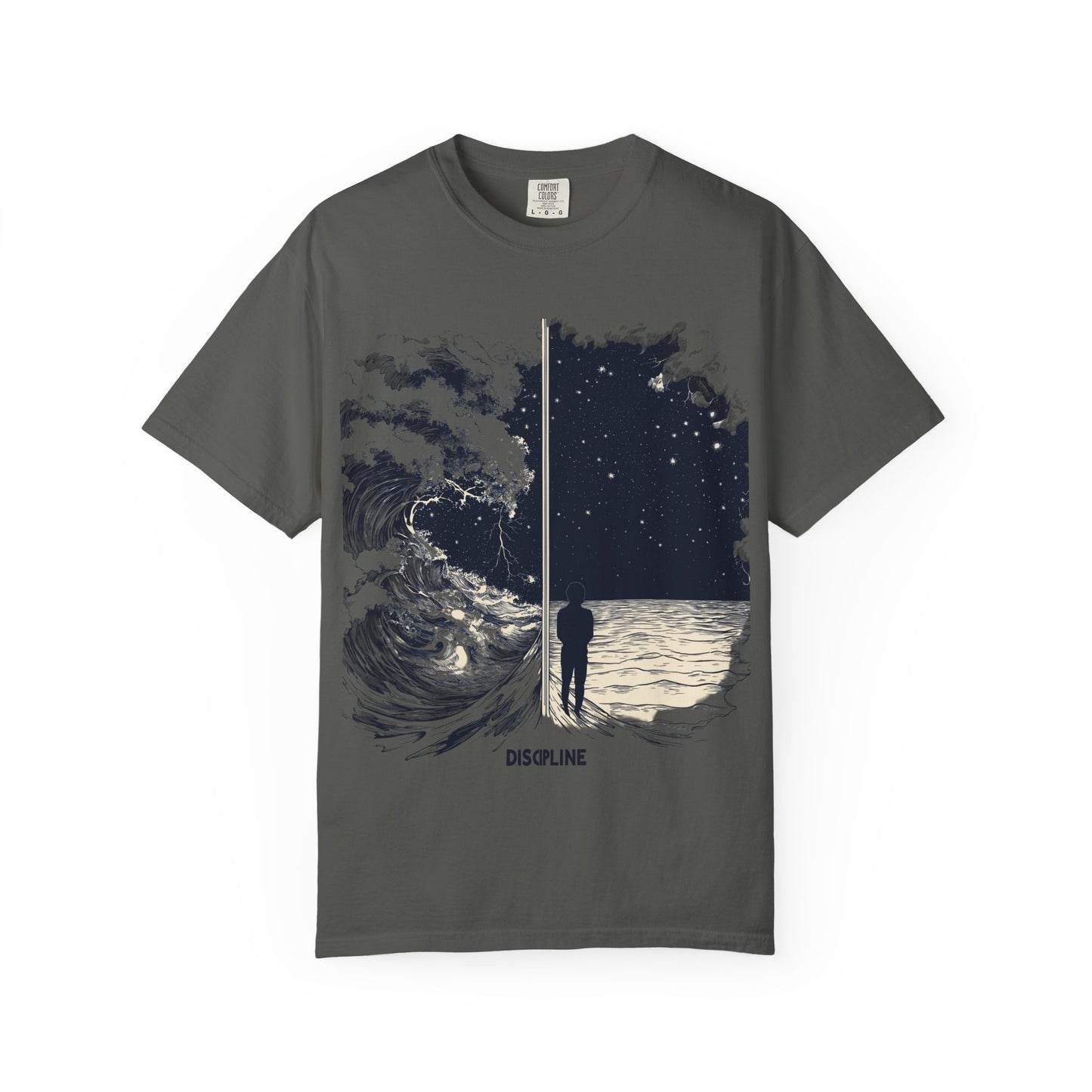 Discipline Ocean Wave Graphic Tee — Motivational Apparel | Root to Peak