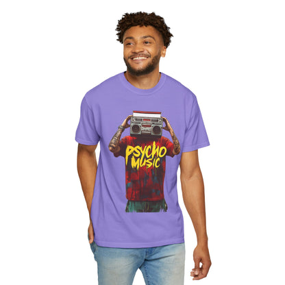 Psycho Music Boombox Tee — Retro Hip Hop Streetwear | Root to Peak