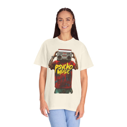 Psycho Music Boombox Tee — Retro Hip Hop Streetwear | Root to Peak