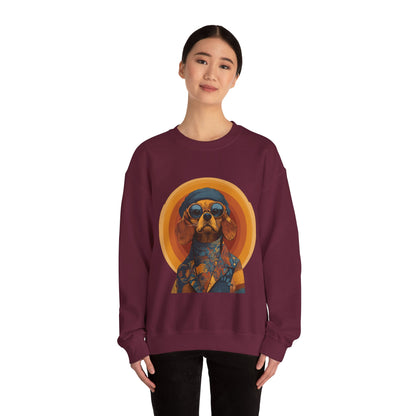 Retro Beagle Portrait Crewneck — Boho Dog Lover Gift | Root to Peak