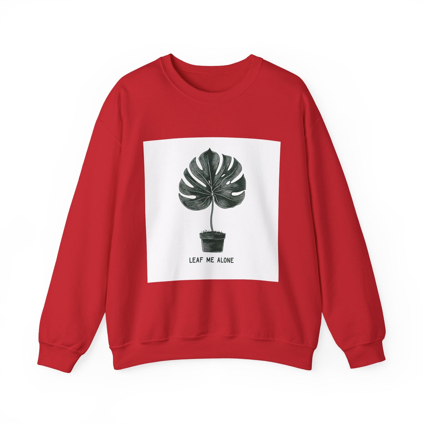 Leaf Me Alone Plant Crewneck — Funny Plant Lover Introvert | Root to Peak