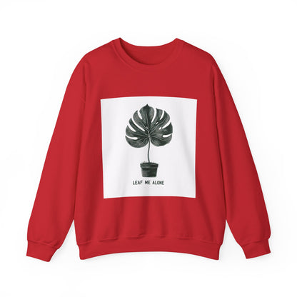 Leaf Me Alone Plant Crewneck — Funny Plant Lover Introvert | Root to Peak