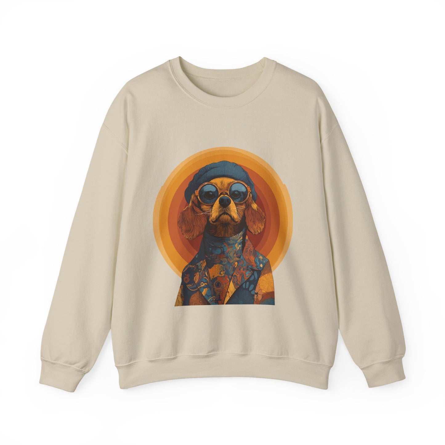 Retro Beagle Portrait Crewneck — Boho Dog Lover Gift | Root to Peak