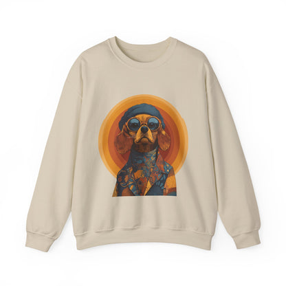 Retro Beagle Portrait Crewneck — Boho Dog Lover Gift | Root to Peak
