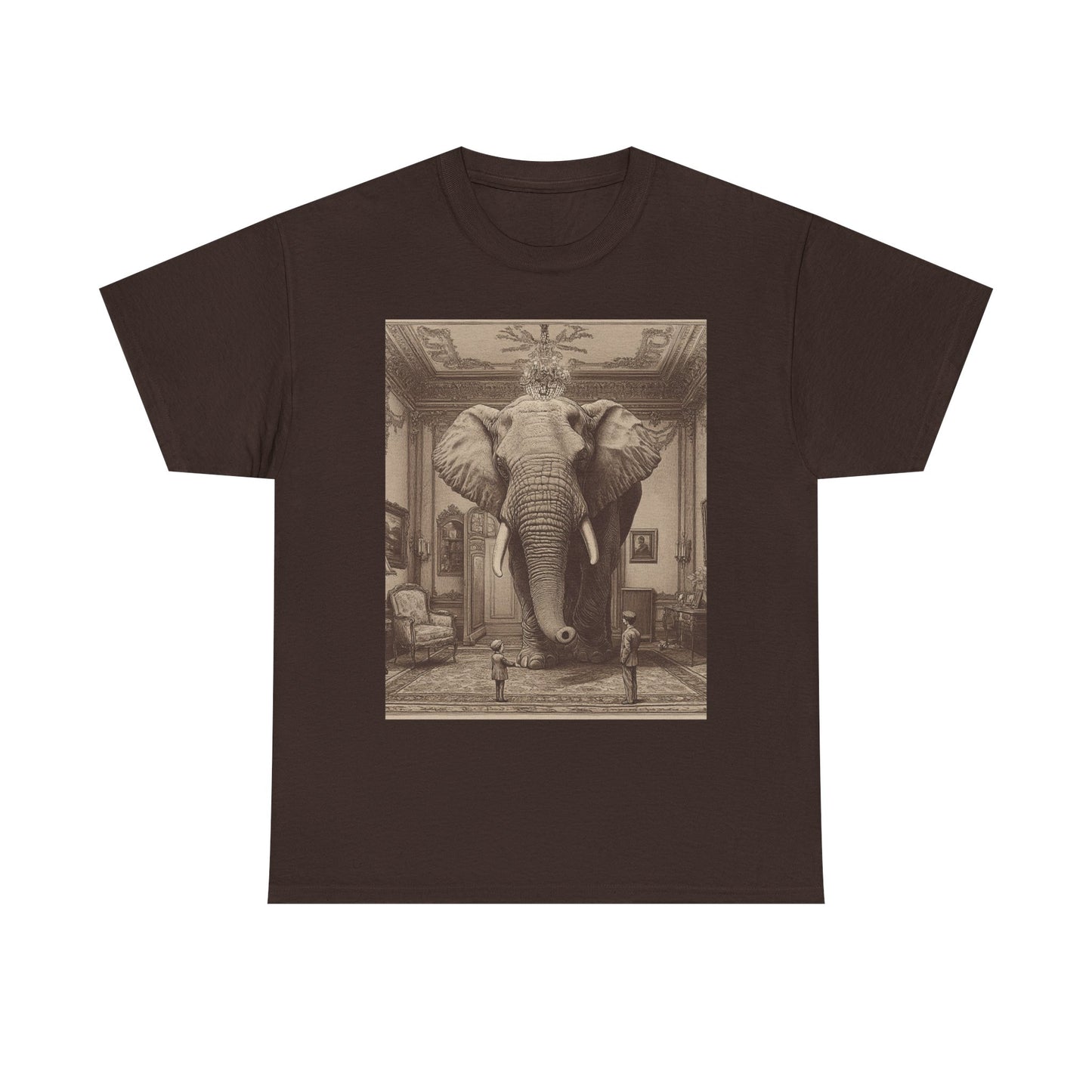 Elephant in the Room Graphic Tee — Funny Idiom Gift | Root to Peak