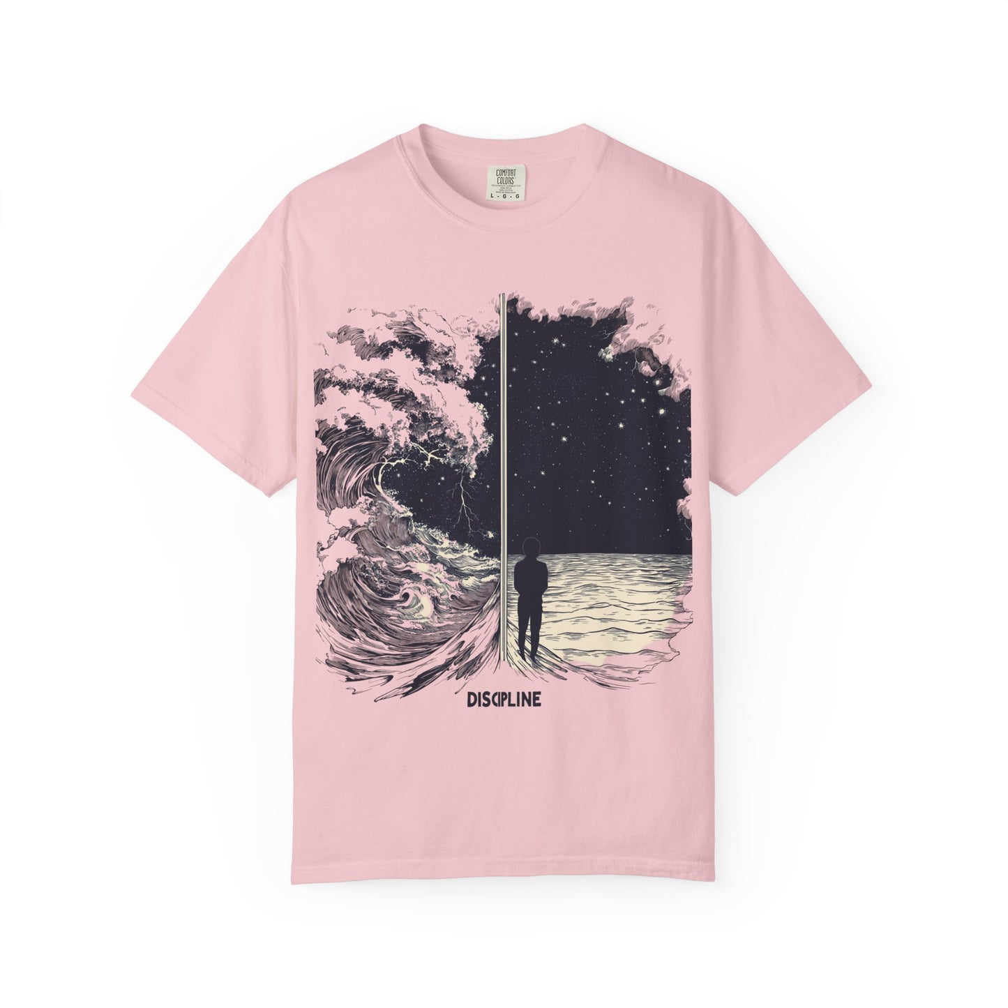 Discipline Ocean Wave Graphic Tee — Motivational Apparel | Root to Peak