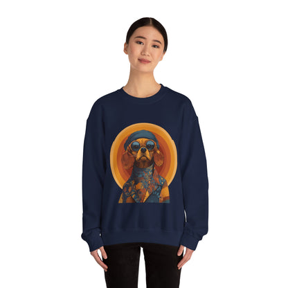 Retro Beagle Portrait Crewneck — Boho Dog Lover Gift | Root to Peak
