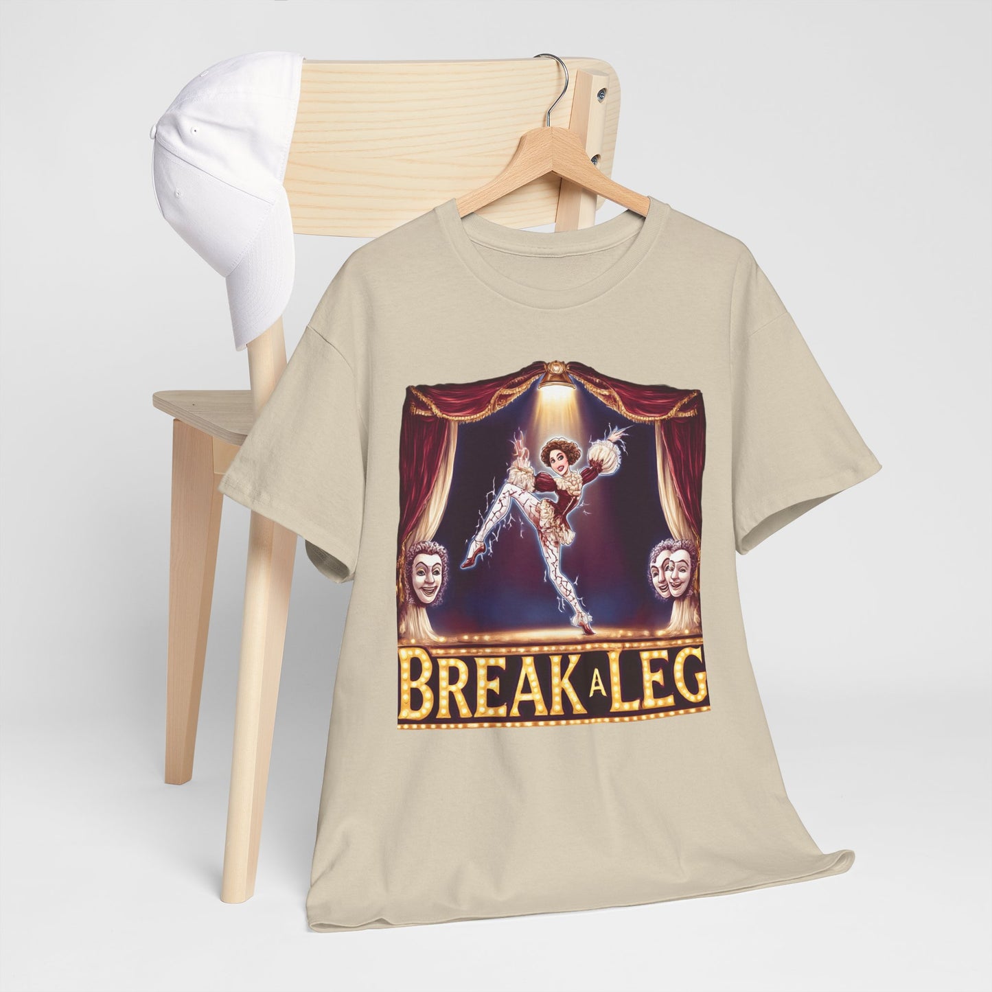 Break a Leg Theater T-Shirt — Drama Gift for Actors | Root to Peak