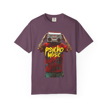 Psycho Music Boombox Tee — Retro Hip Hop Streetwear | Root to Peak