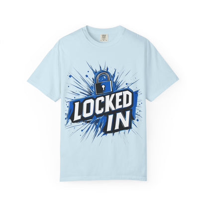 Locked In Padlock Graphic Tee — Focus Discipline Mindset | Root to Peak