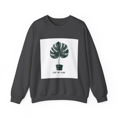 Leaf Me Alone Plant Crewneck — Funny Plant Lover Introvert | Root to Peak