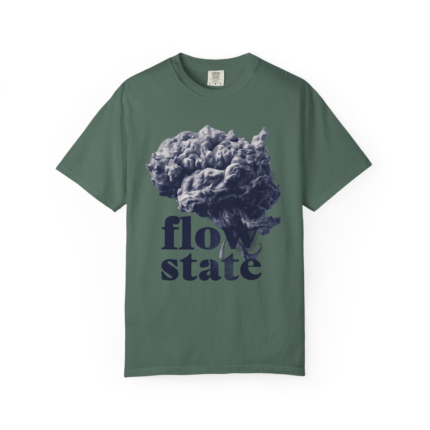 Flow State Smoke Brain Tee — Productivity Focus Graphic | Root to Peak