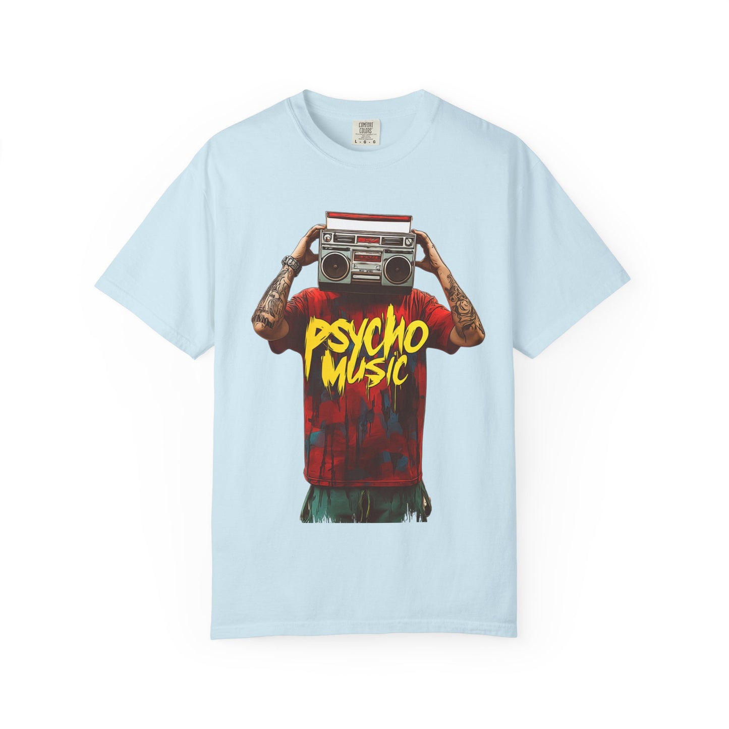 Psycho Music Boombox Tee — Retro Hip Hop Streetwear | Root to Peak