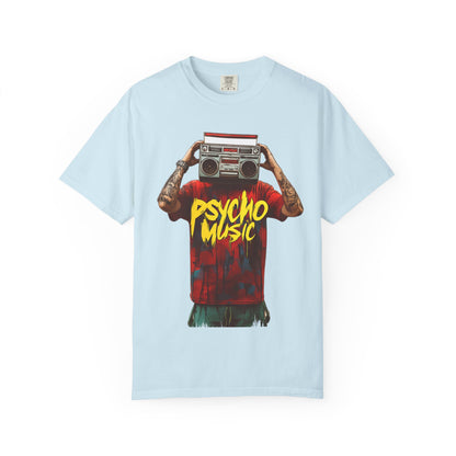 Psycho Music Boombox Tee — Retro Hip Hop Streetwear | Root to Peak