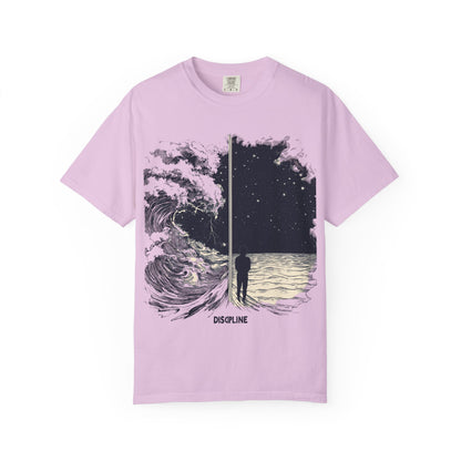 Discipline Ocean Wave Graphic Tee — Motivational Apparel | Root to Peak