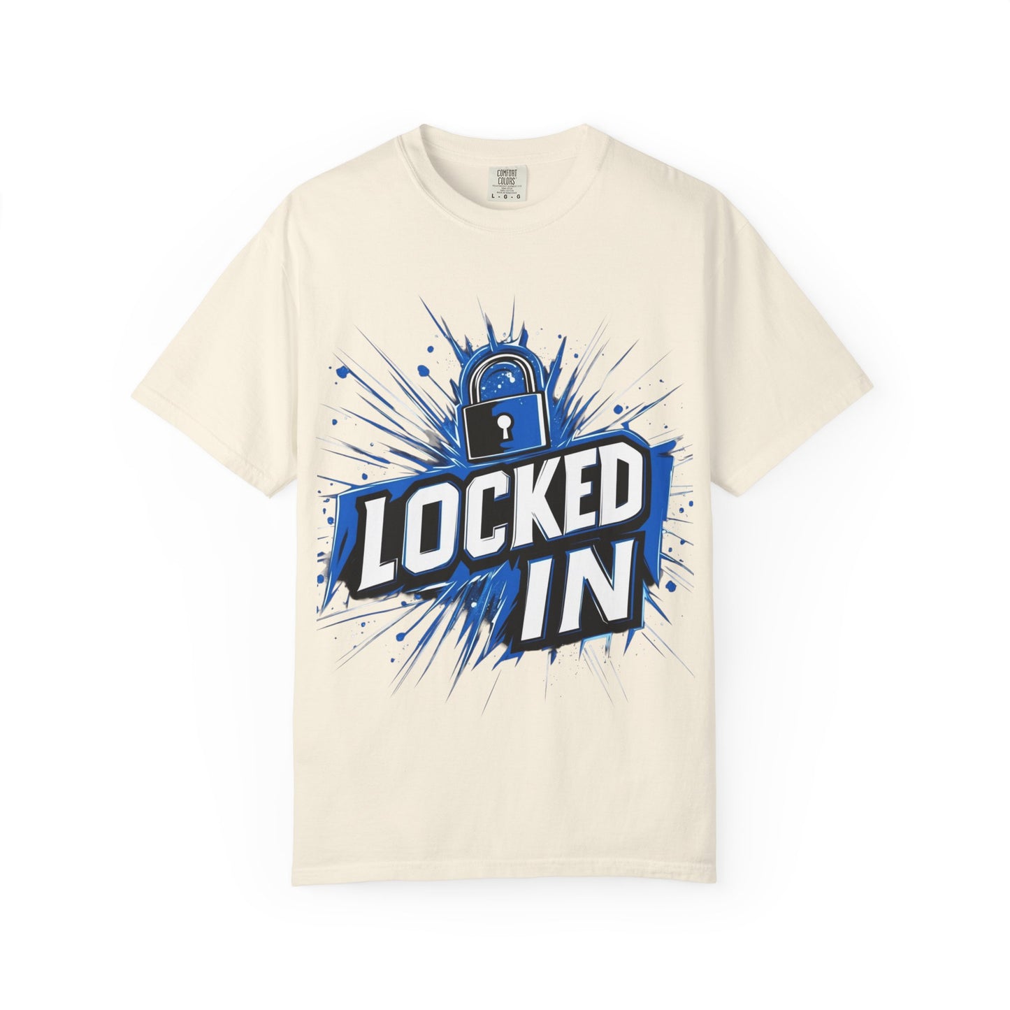 Locked In Padlock Graphic Tee — Focus Discipline Mindset | Root to Peak