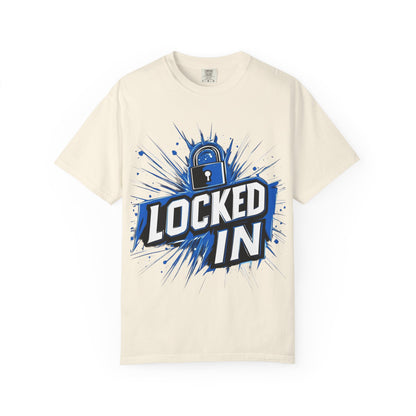 Locked In Padlock Graphic Tee — Focus Discipline Mindset | Root to Peak