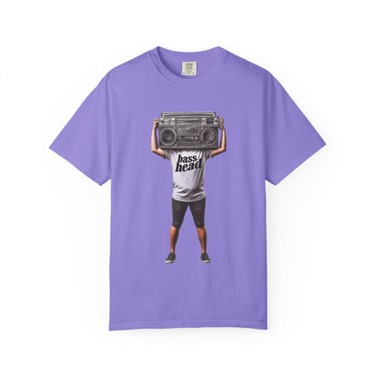 Bass Head Retro Boombox Tee — Streetwear Music Graphic | Root to Peak