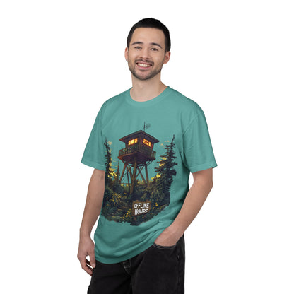 Fire Lookout Tower Tee — Offline Hours Hiking Camping | Root to Peak