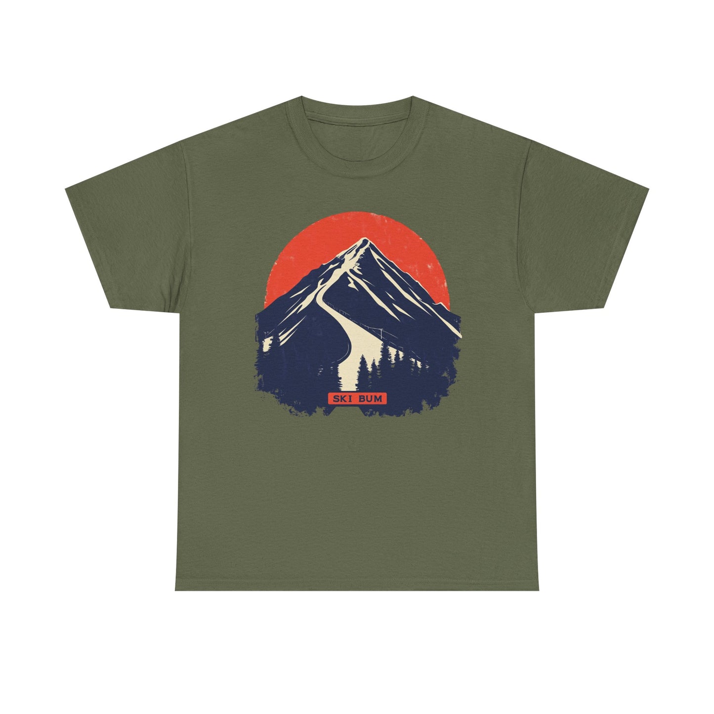 Ski Bum Mountain Graphic Tee — Skier Snow Lover Winter Gift | Root to Peak